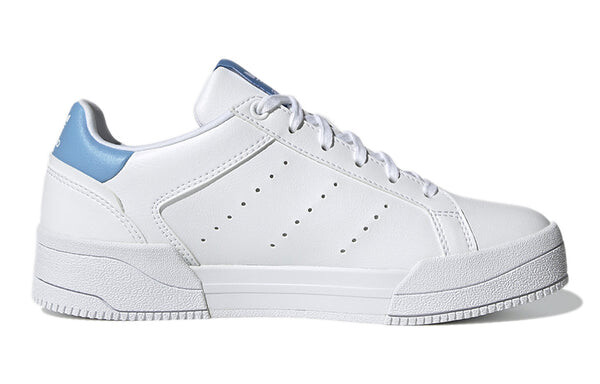 Кроссовки court tourino j 'white light blue' Adidas, белый — фото 2