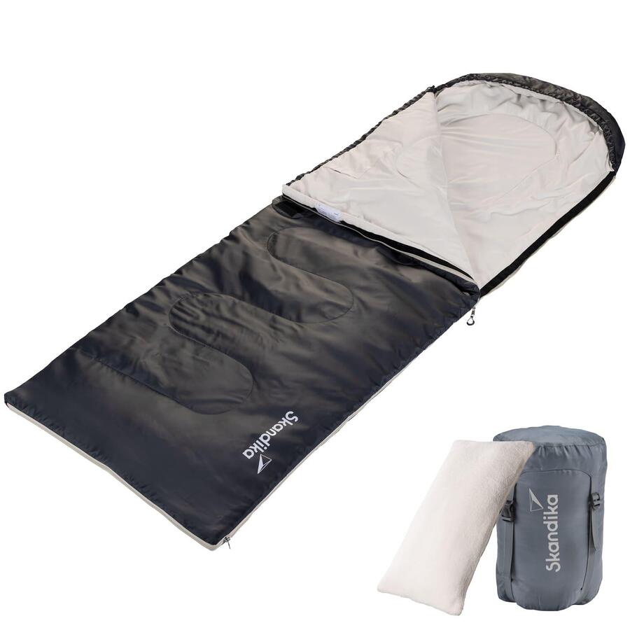 

SKANDIKA Прямоугольный спальный мешок Skye - 3 сезона - 220x75 см - молния справа