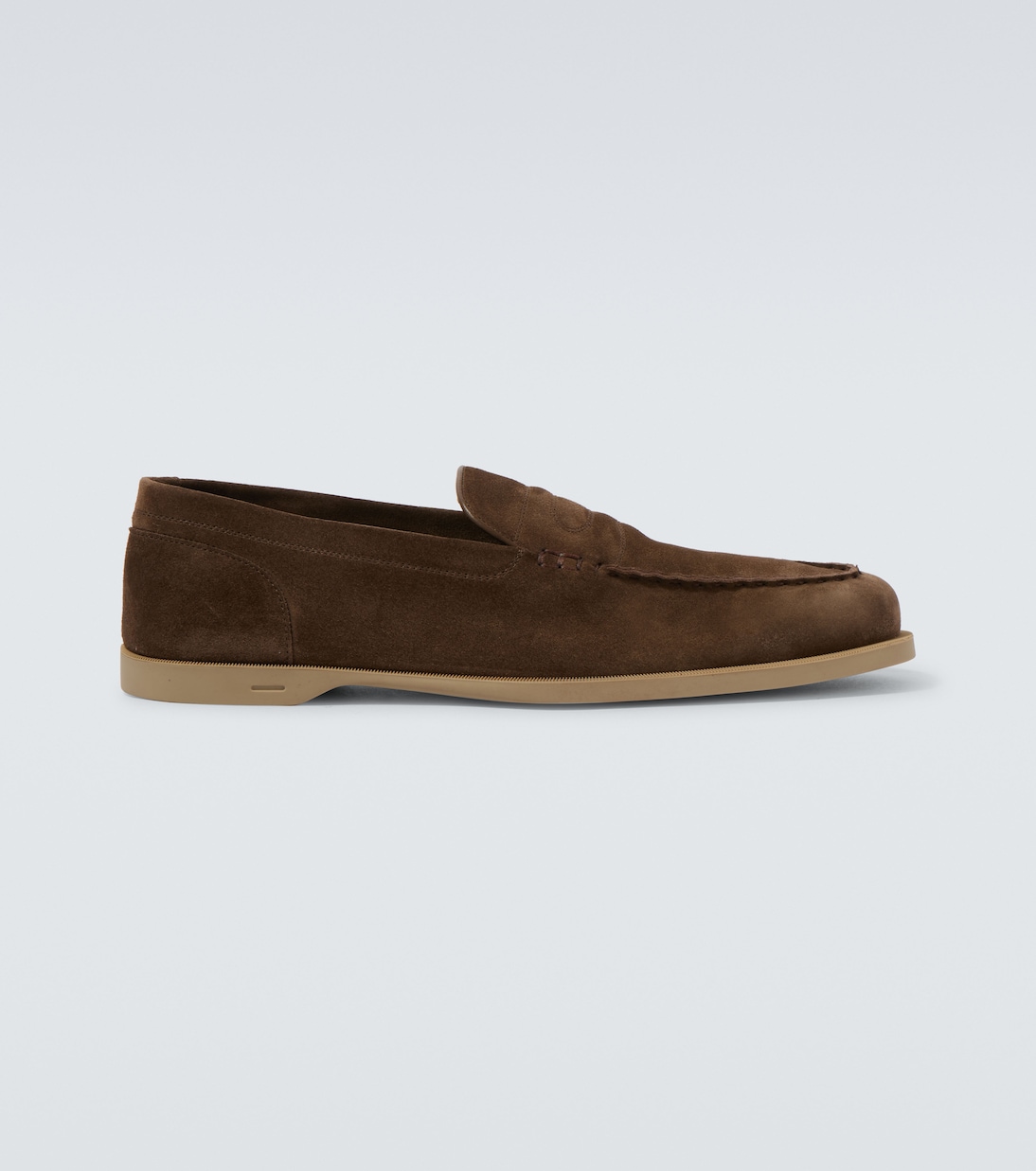 

Лоферы Pace из замши John Lobb, оливковый