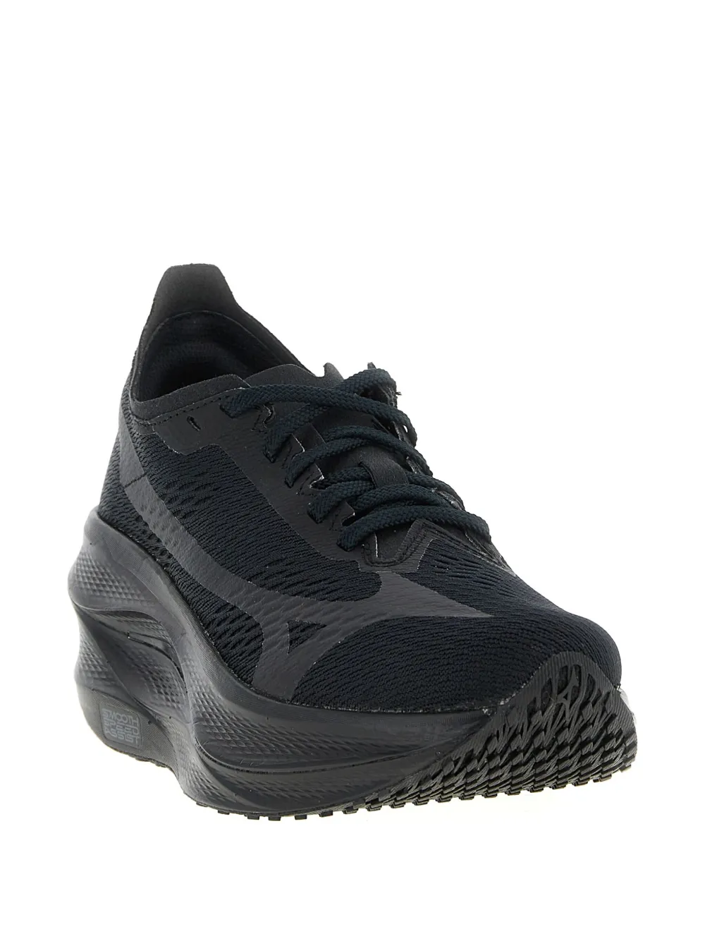 Кроссовки X Mizuno Wave Rebellion Pro 3 с ажурными вставками Comme Des Garcons, черный — фото 2