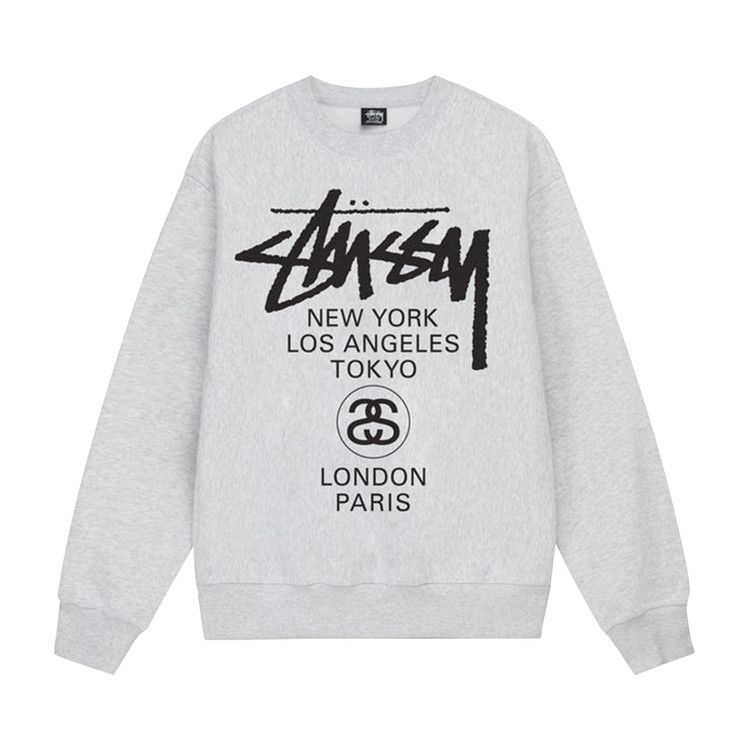 

Свитер Stussy World Tour Crew, Grey
