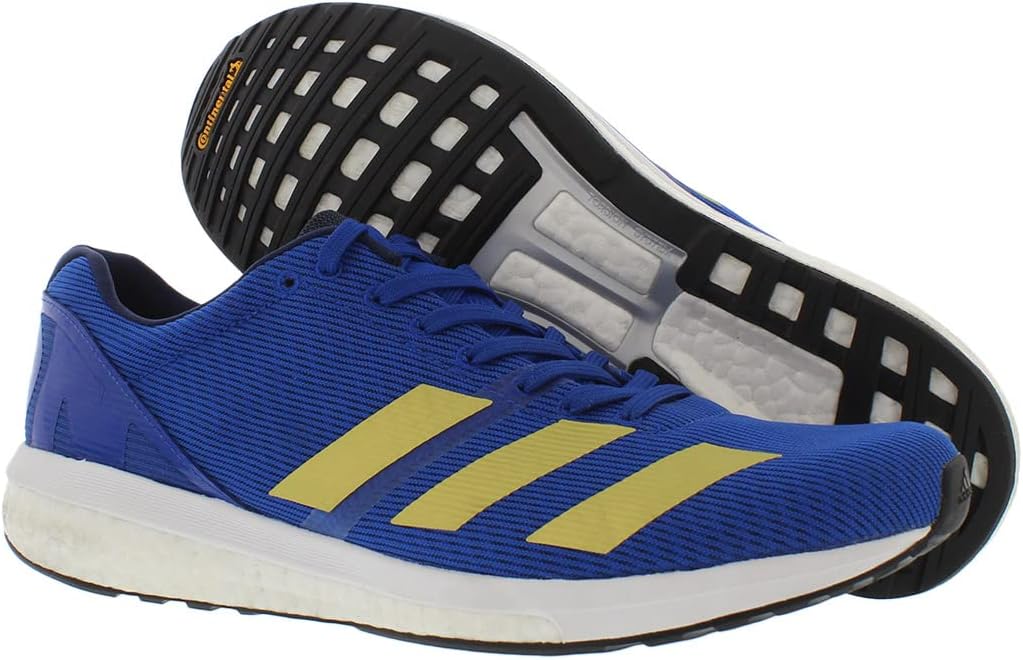 Мужские кроссовки Adidas Ultraboost, синий/золотой — фото 4