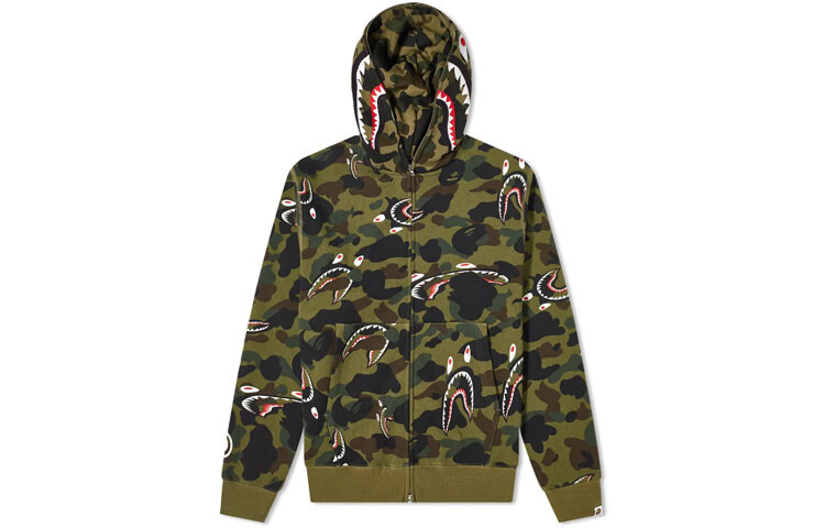 

Куртка Shark Series для мужчин A Bathing Ape, зеленый