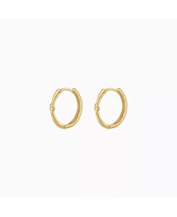 

Серьги-Кольца Ханна из стерлингового серебра с позолотой 18 карат – идея для праздничного подарка Bearfruit Jewelry, gold