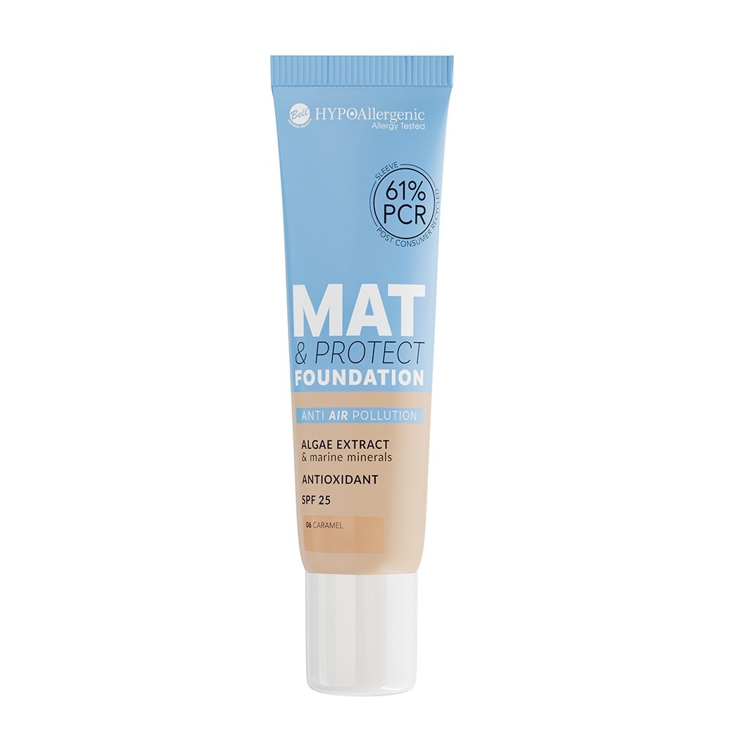 

Тональный крем для лица mat & protect Bell Hypo Allergenic, 6 - caramel, вес 30 гр.