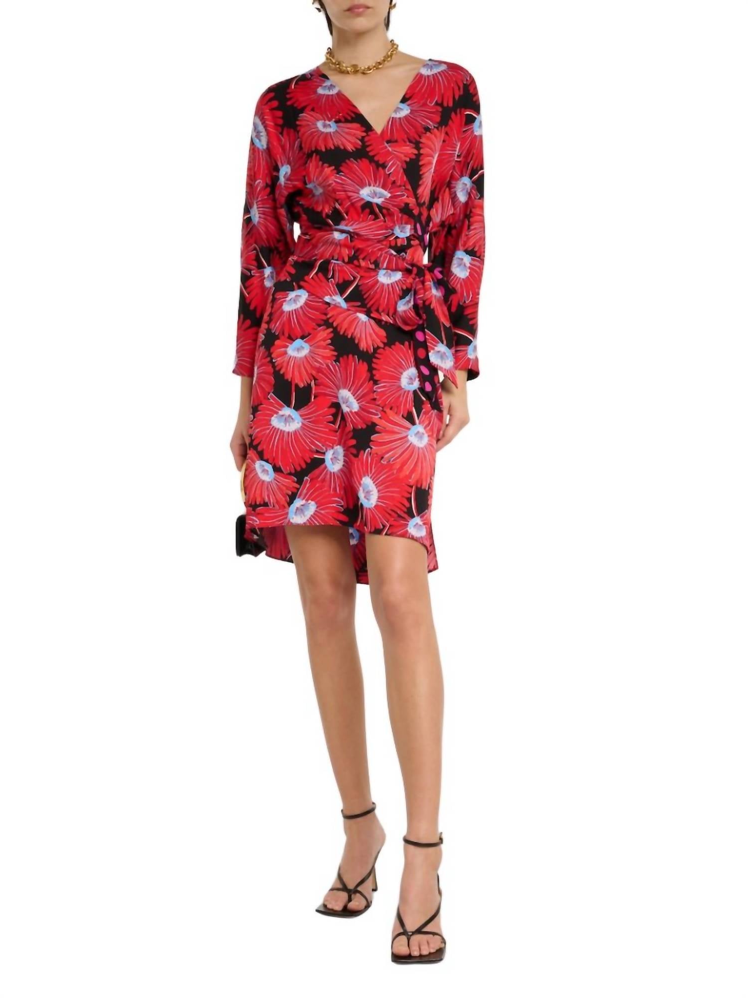 

Платье-халат Mikah красного цвета Diane von Furstenberg