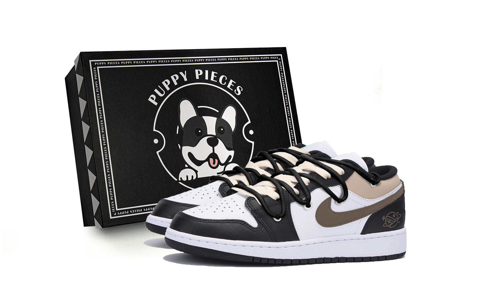 

Jordan Износостойкие низкие винтажные баскетбольные кроссовки Air 1, мужские, черно-коричневые