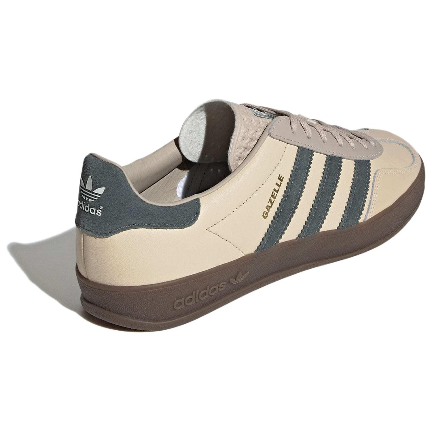 Кроссовки adidas originals Gazelle Skateboarding Shoes Unisex Low-top Rock Formations, Sandstorm Soil/ivy Green, зеленый — фото 4