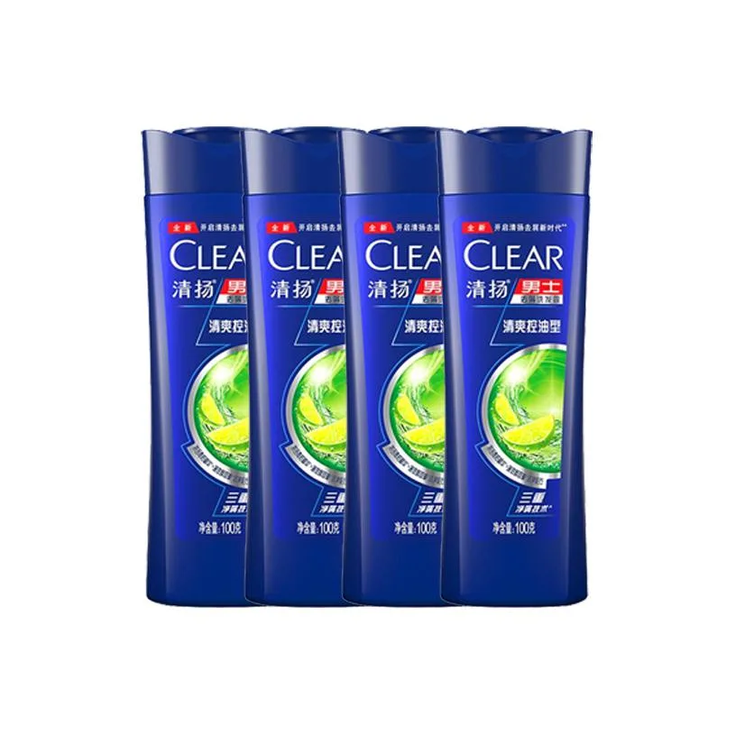 Шампунь от перхоти глубокой очистки против зуда и жирности CLEAR, Refreshing oil control 100g*4