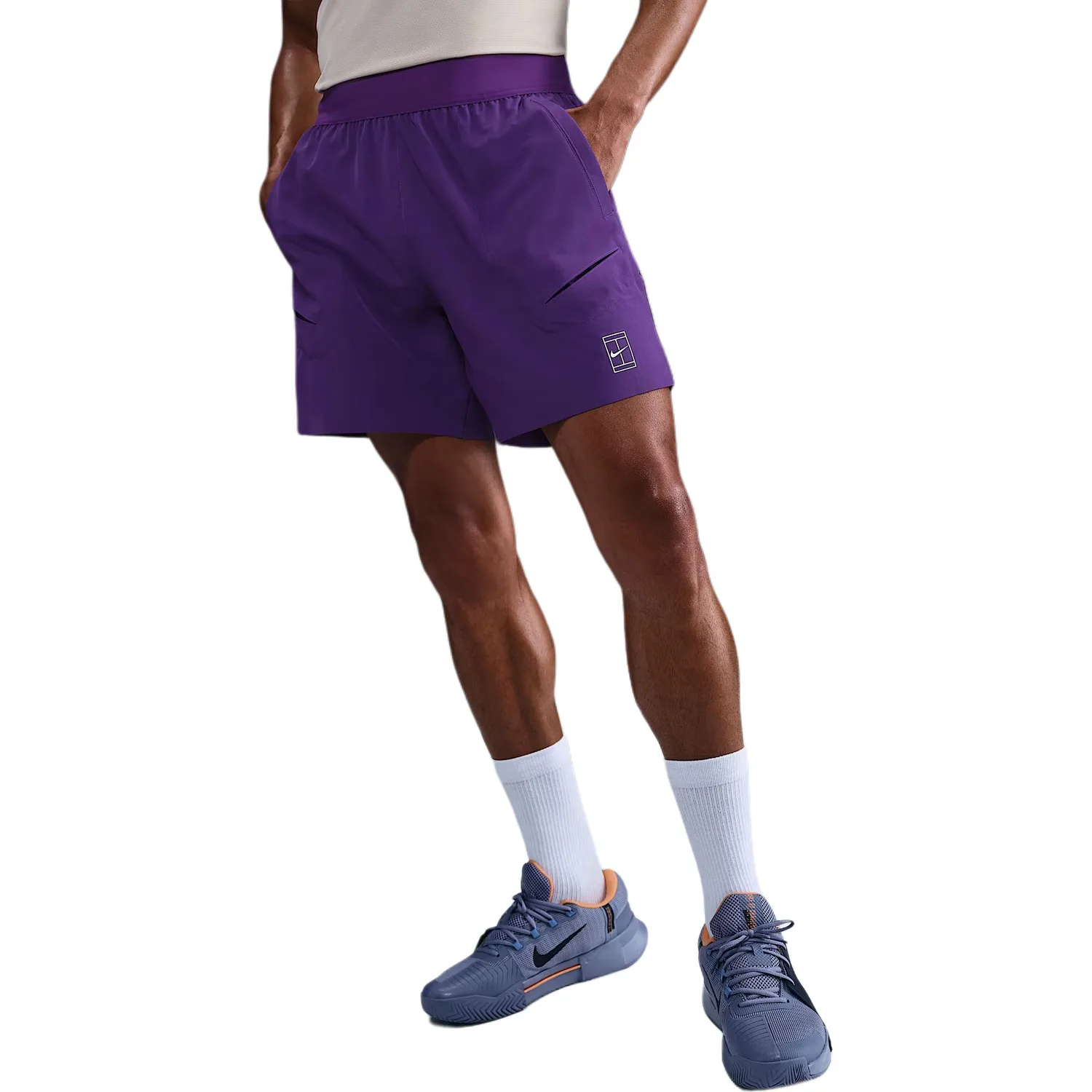 Мужские теннисные шорты Court Advantage Dri-FIT 6" Nike, grape фиолетовый