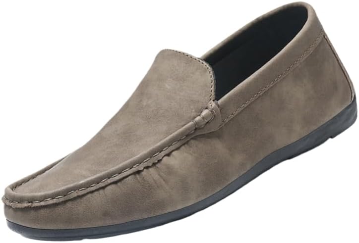 

Мужские лоферы HoaloX, низкий каблук, легкие и дышащие, с верхом из ПУ, модные и стильные, подходят для повседневной деловой и повседневной носки, хаки