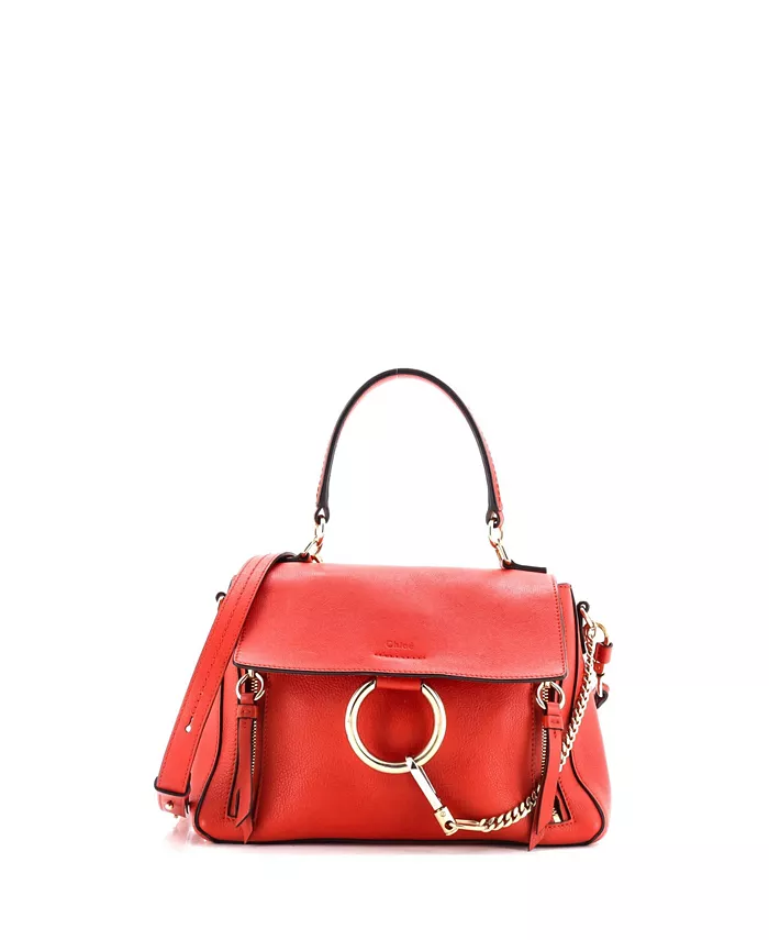 

Маленькая сумка Faye Day из кожи Pre-Owned Chloe, красный
