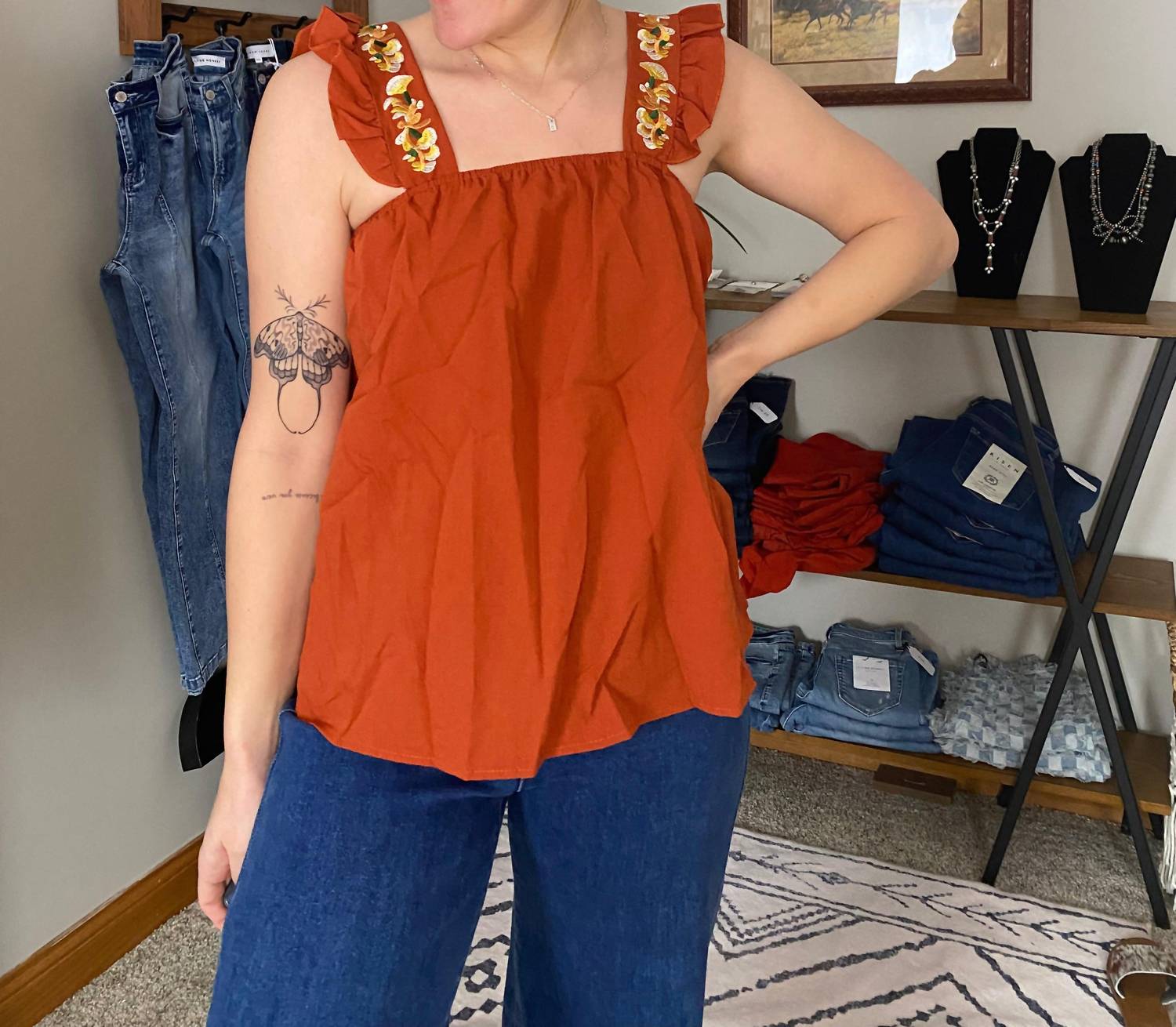 

Топ Jessi в рыжем цвете Miss Sparkling, Rust