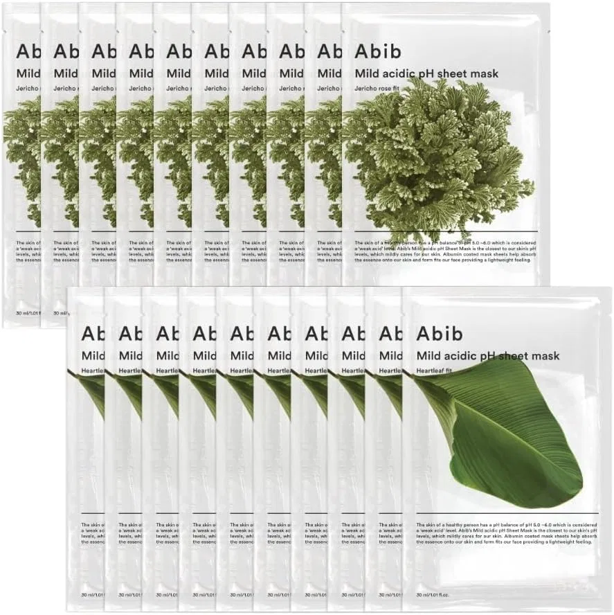 Набор масок Abib Weak Acid pH Sheet Mask Set (20 шт.)