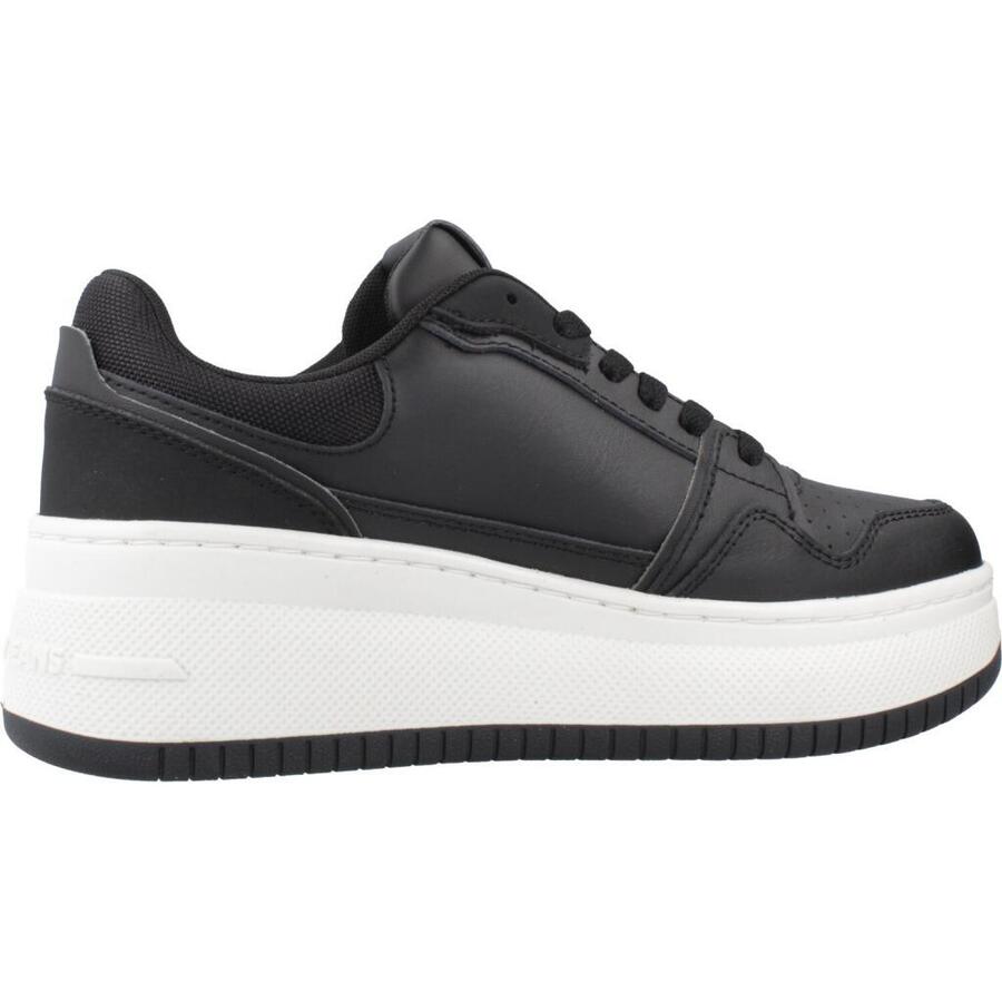 TOMMY HILFIGER Кроссовки Tommy Jeans модель Tjw Retro Basket Flatfor цвет чёрный — фото 4