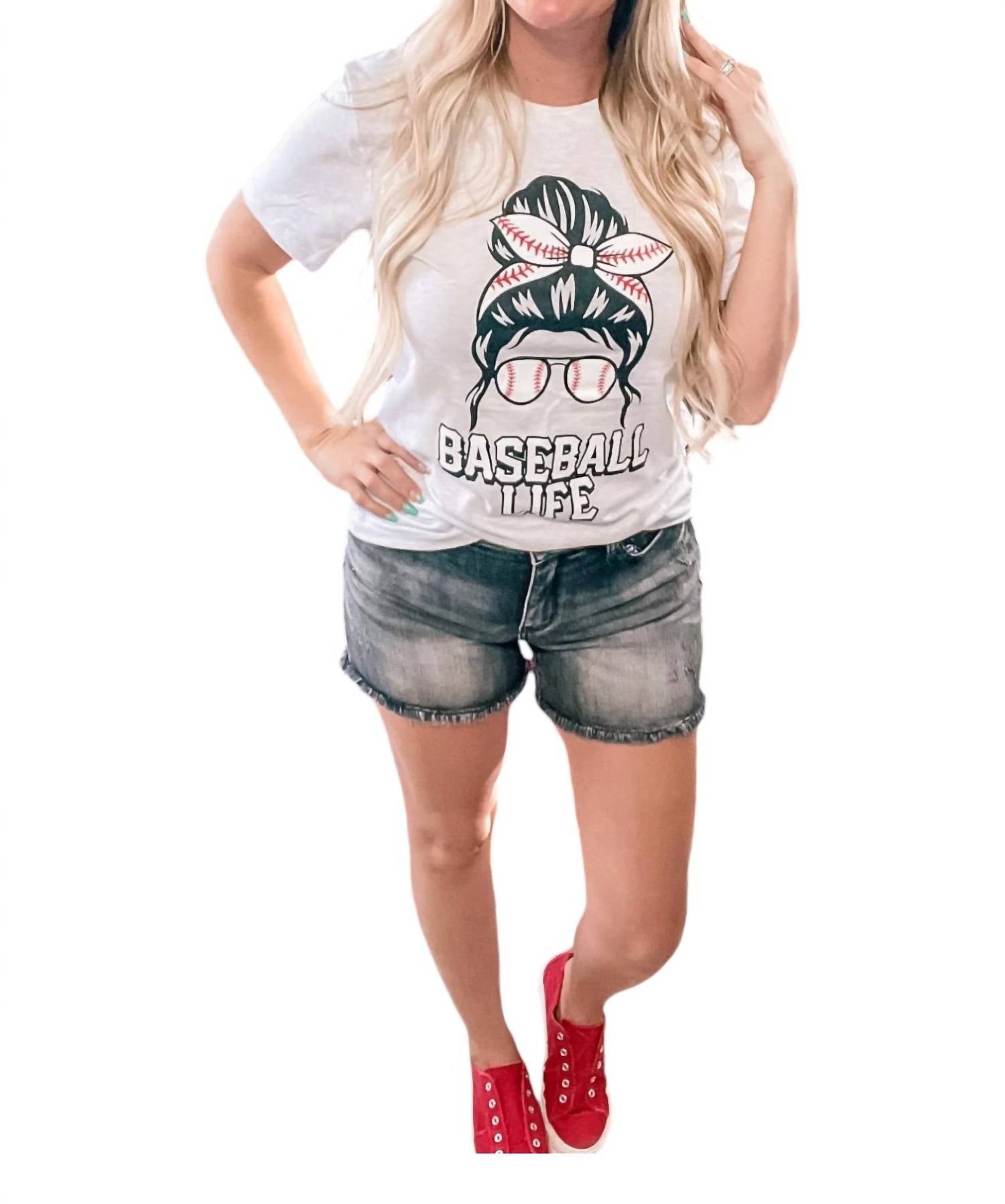 

Футболка Baseball Life белого цвета Exclusive Thredz