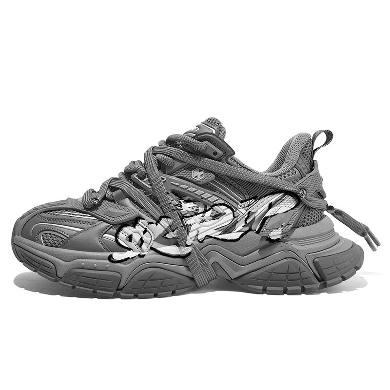 

Кроссовки SK.TRIP Crossbow Series Chunky Sneakers Unisex Low-top, цвет Phantom Gray (Graffiti)