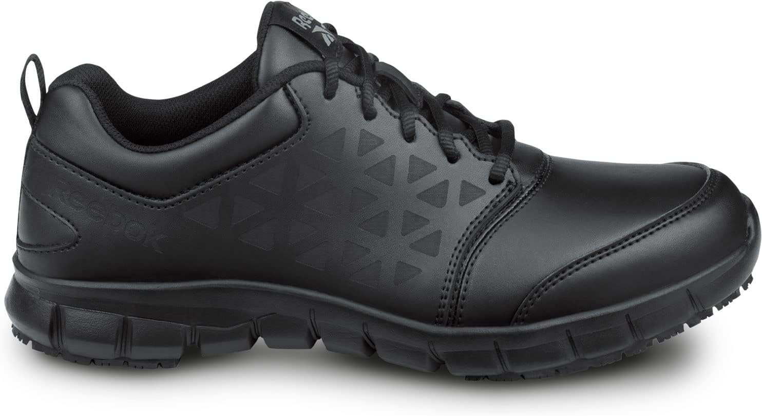Рабочие кроссовки Reebok Work Sublite Cushion, мужские, черные, спортивный стиль, противоскользящая подошва MaxTrax, мягкий носок — фото 2