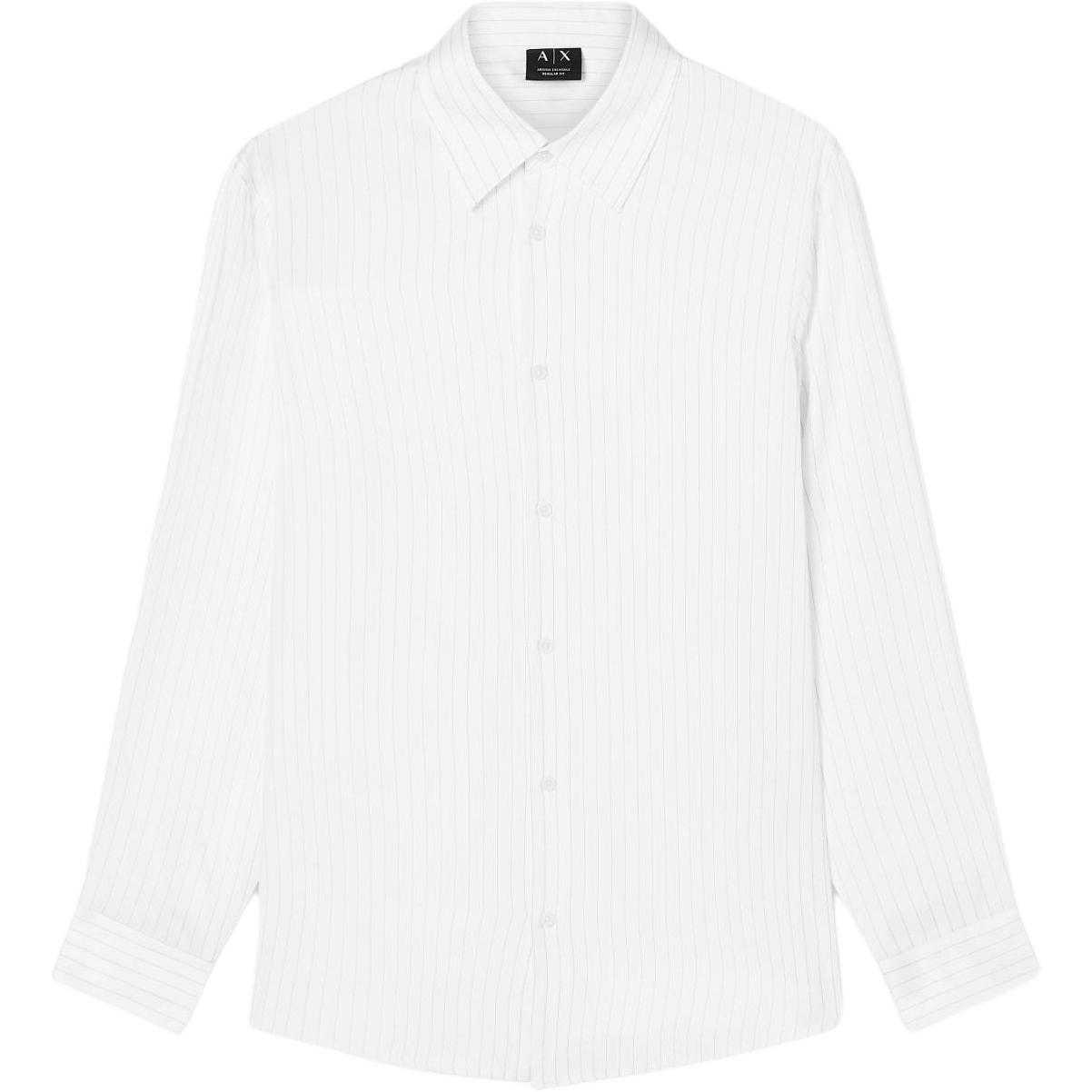 

ARMANI EXCHANGE Рубашка мужская белая с лацканом Moderate Others