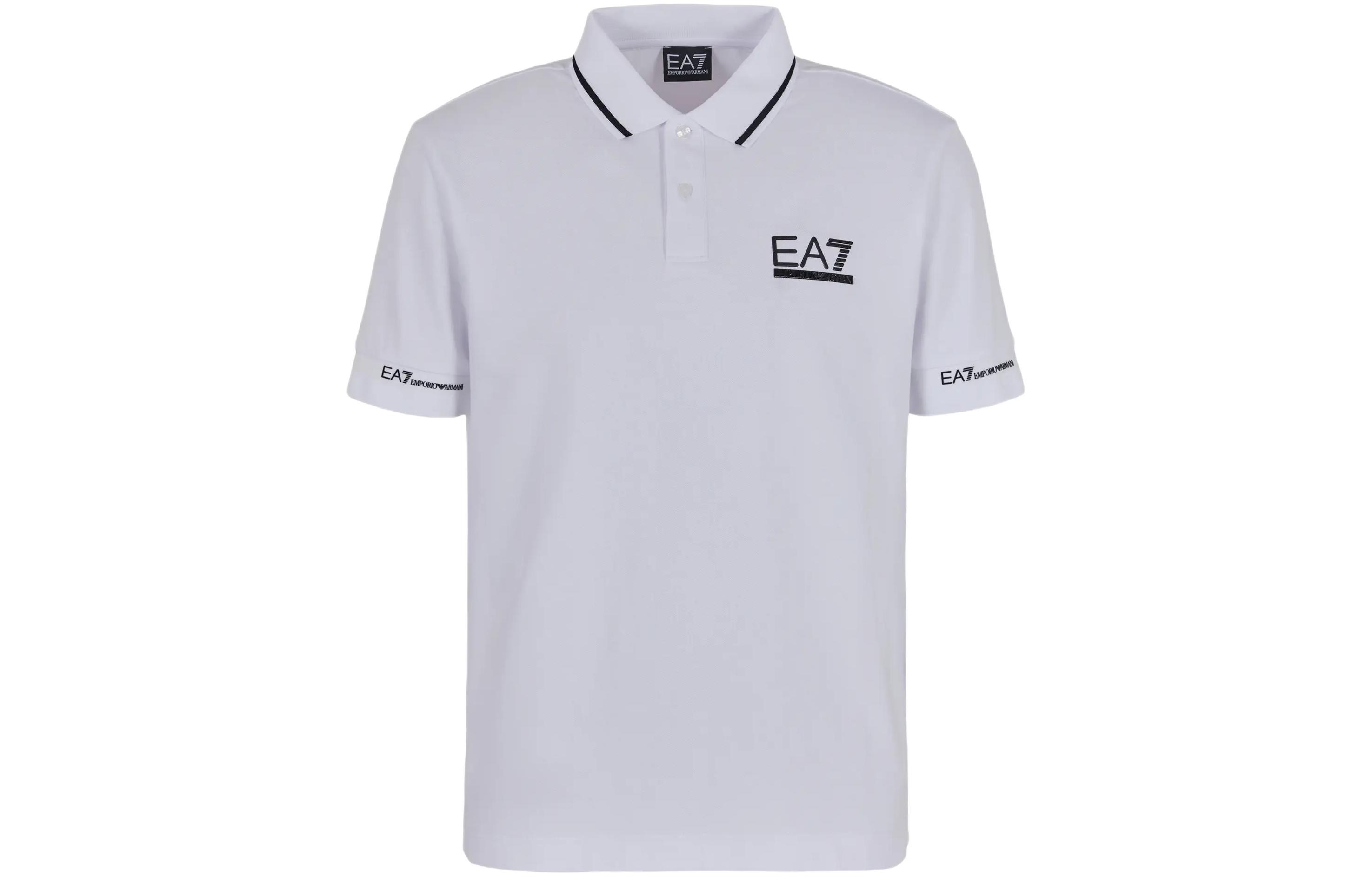 

Футболка поло EA7 SS24 мужская белая EMPORIO ARMANI