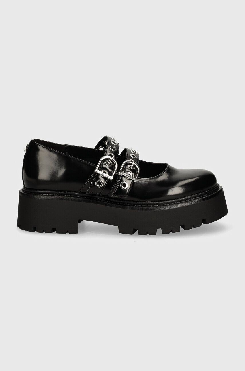 Кожаные туфли Steve Madden Overt, черный — фото 3