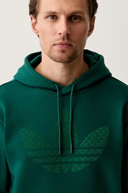 Худи мужское Monogram HD Adidas Originals, зеленый — фото 4