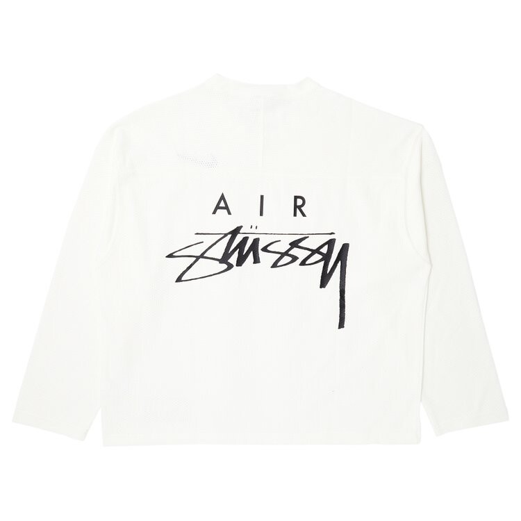 Джерси Stussy x Nike Dri Fit Mesh 'Sail', серый — фото 2