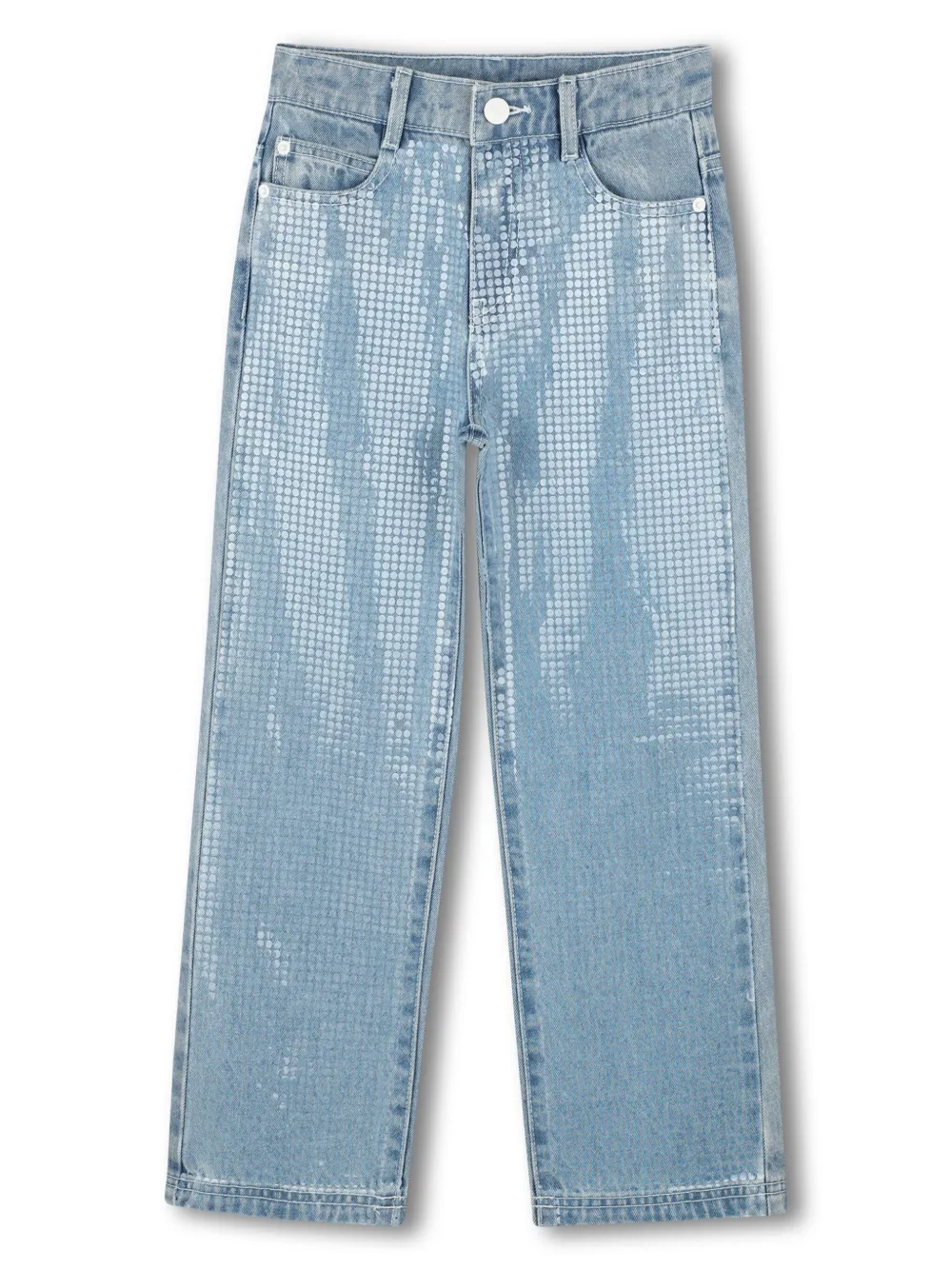 

Джинсы с пайетками Dkny Kids, синий