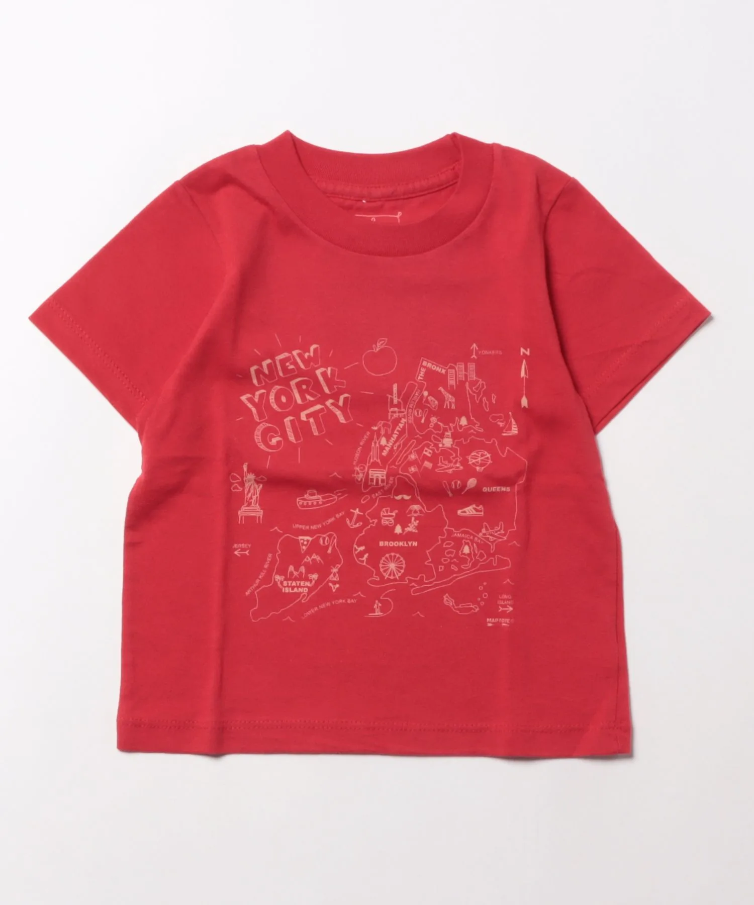 Детская футболка из 100% хлопка MAPTOTE #TT SS TEE Wonder apartment красная