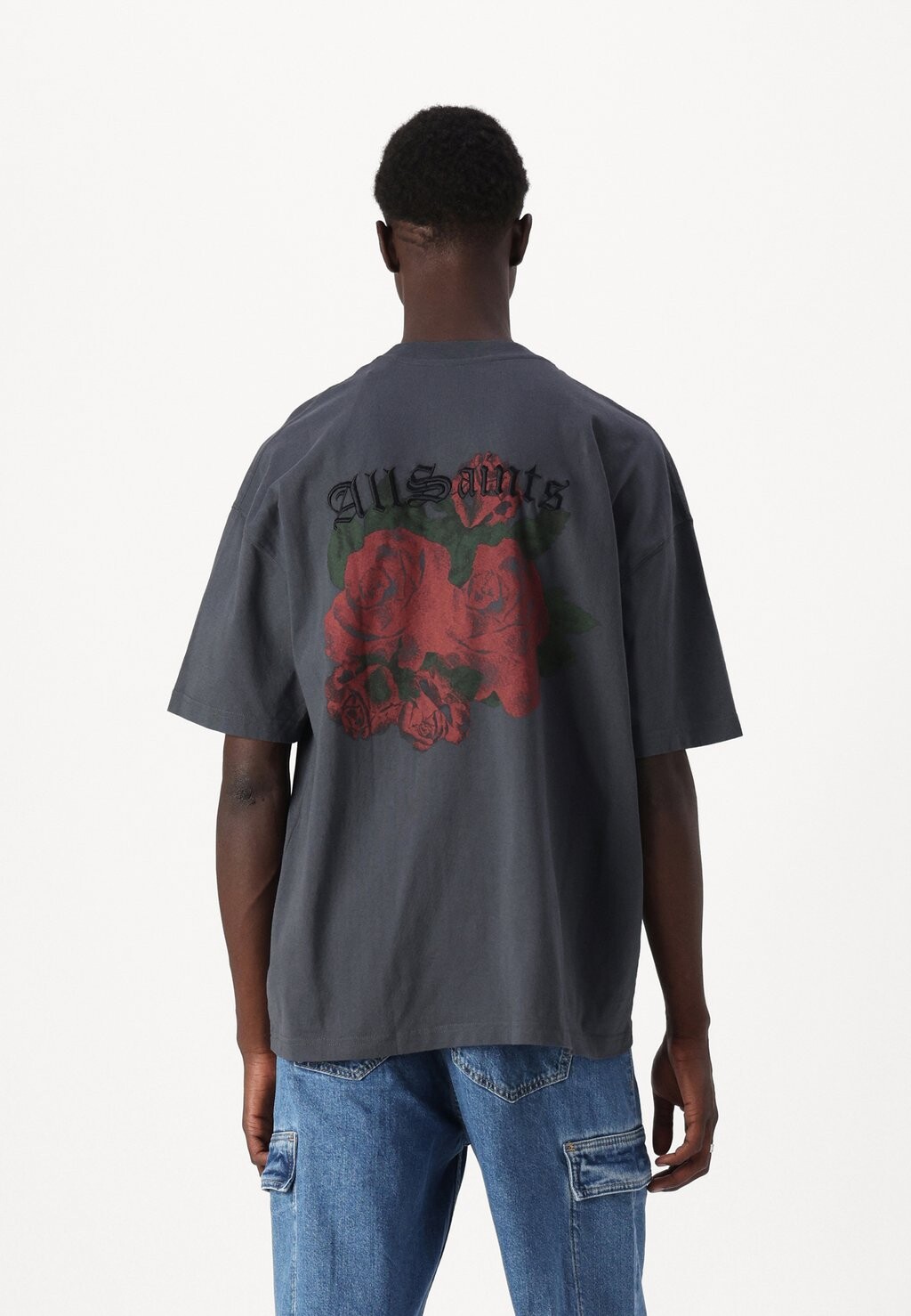 

Футболка с принтом MELROSE AllSaints, антрацит