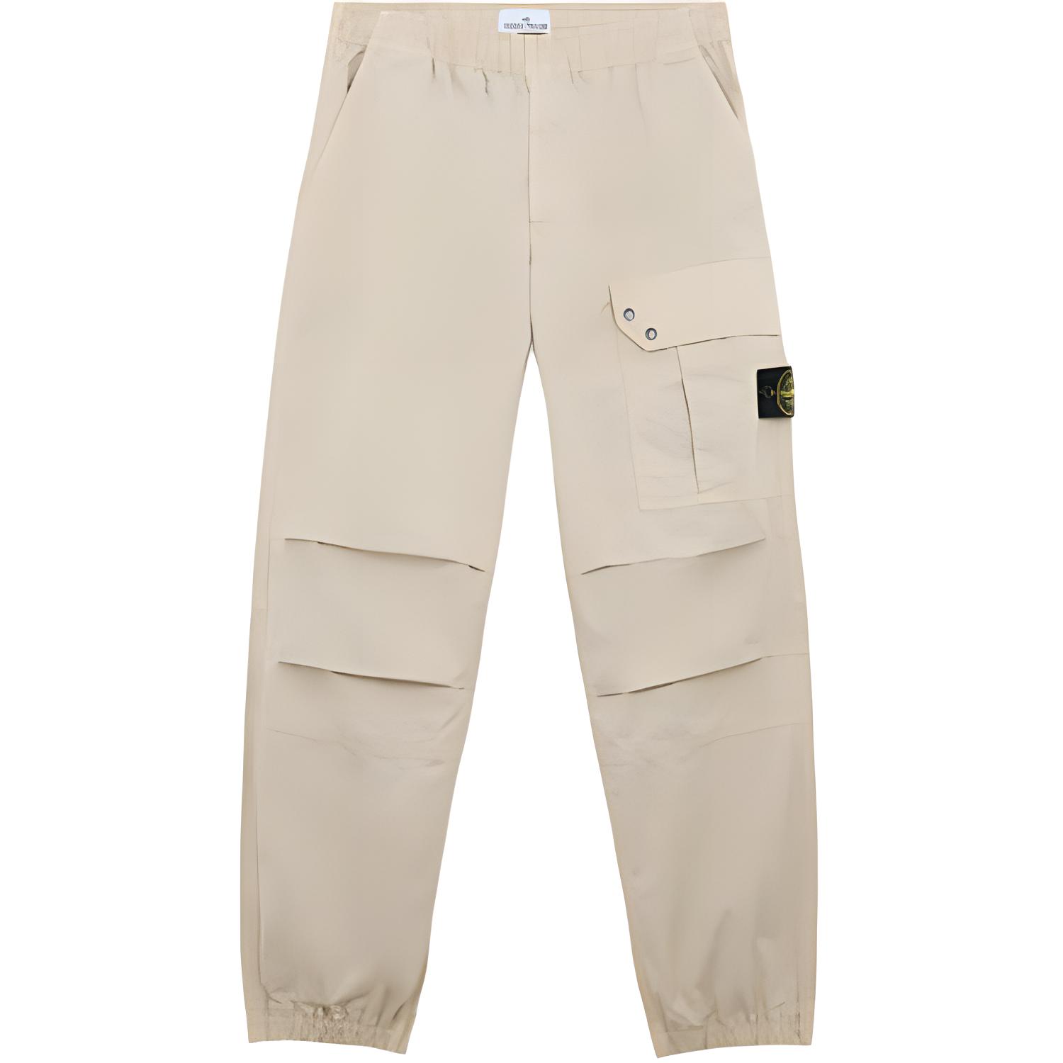 

Брюки из хлопкового твила STONE ISLAND, Gypsum