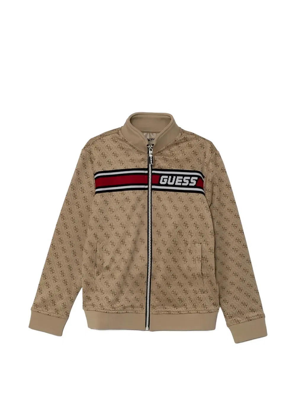 Куртка на молнии с монограммой Guess Kids, нейтральный