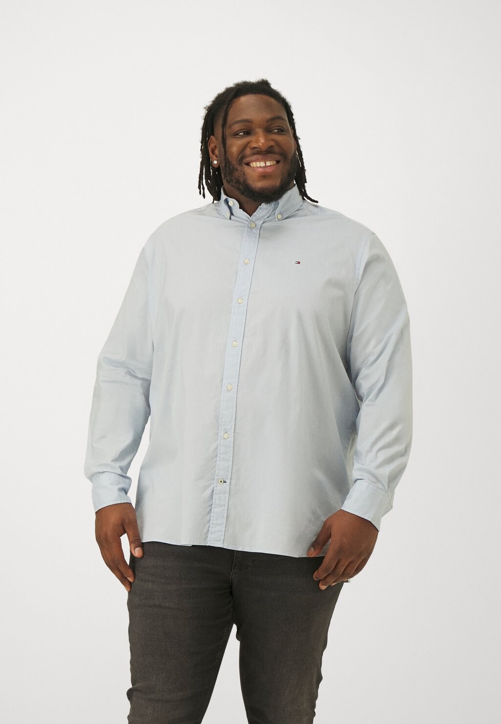 

Рубашка Core Flex Poplin Tommy Hilfiger, цвет calm blue