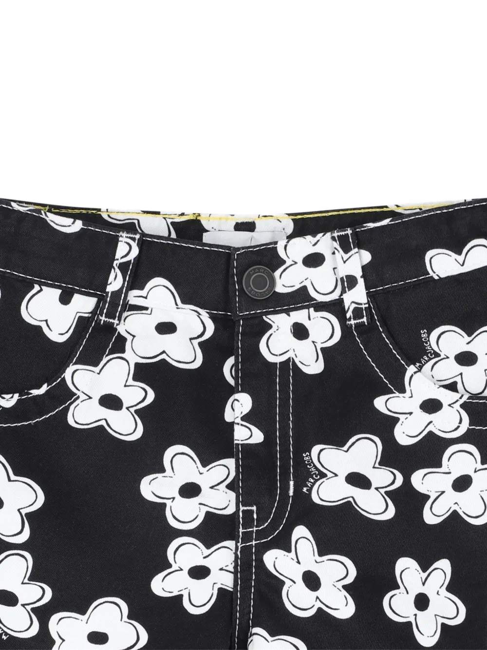 Шорты с цветочным принтом Marc Jacobs Kids, черный — фото 3