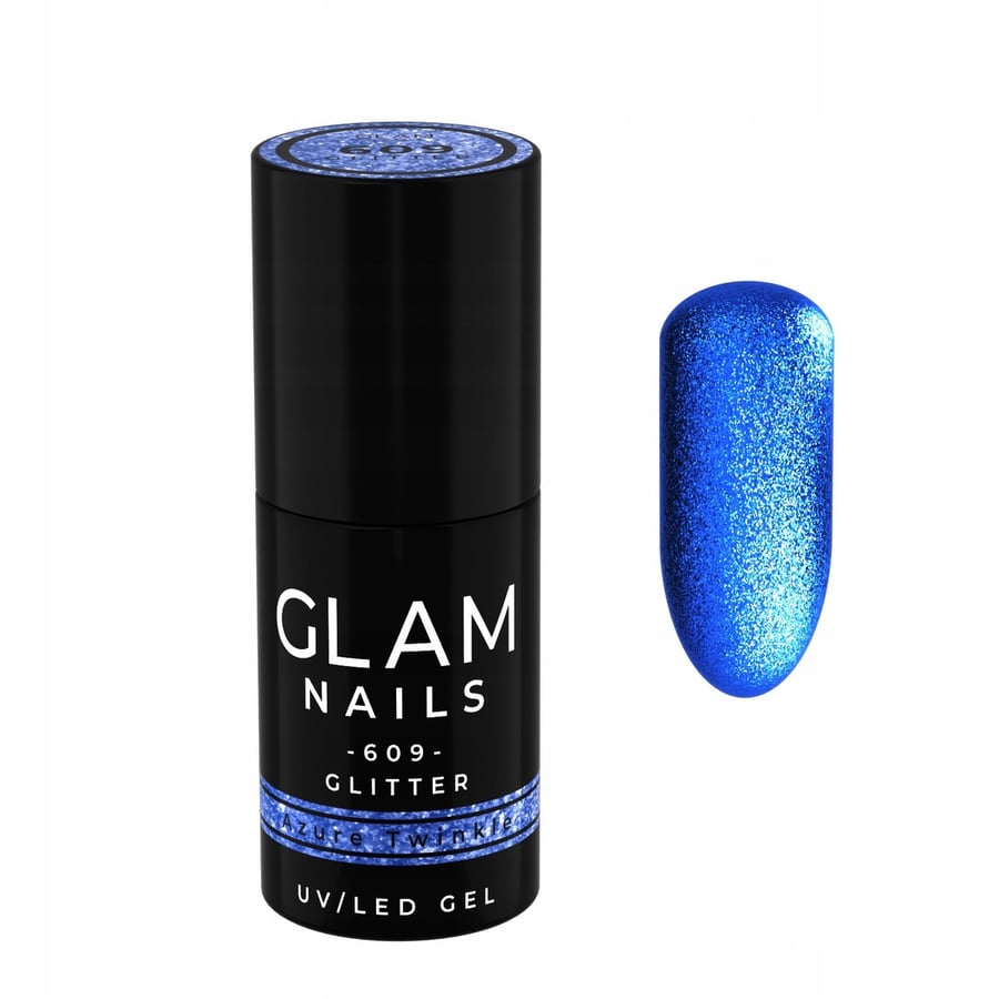 

Гибридный лак для ногтей Glam Nails 609 Azure Twinkle 6 мл