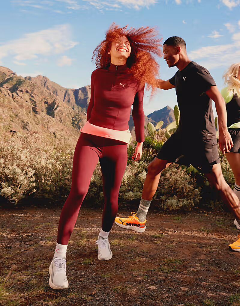 

Леггинсы Puma Evolve Training бордового цвета