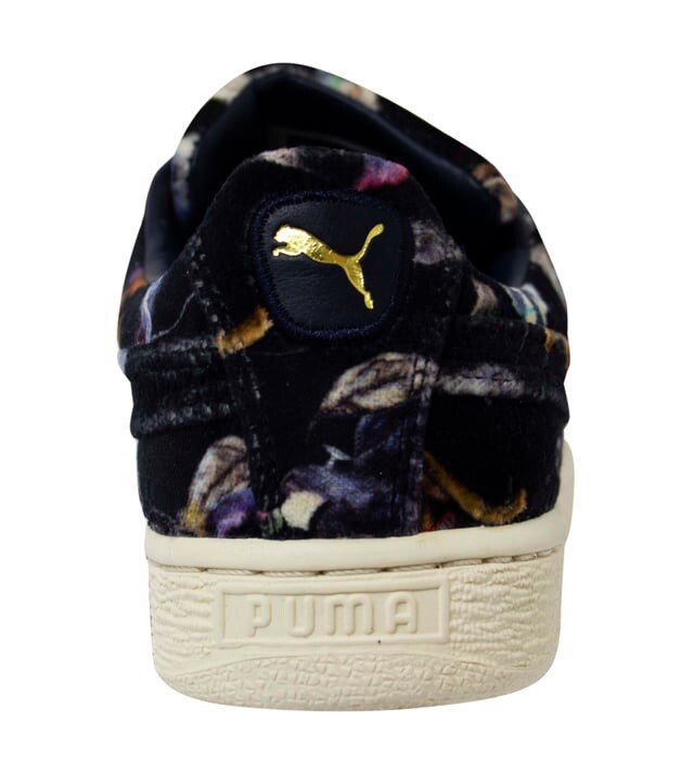 Мужские кроссовки Basket Classic lo x hoh vel с текстильной шнуровкой 357518 03 Puma, черный — фото 2