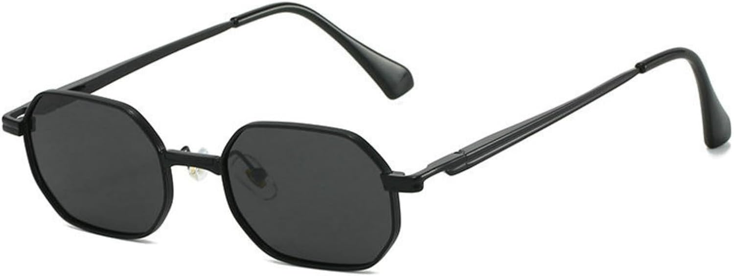 

Солнцезащитные очки Willochra в стиле ретро, ​​металлические, маленькие квадратные, для мужчин и женщин, винтажные, многоугольные, стильные, черные, с защитой от УФ-излучения UV400, C1