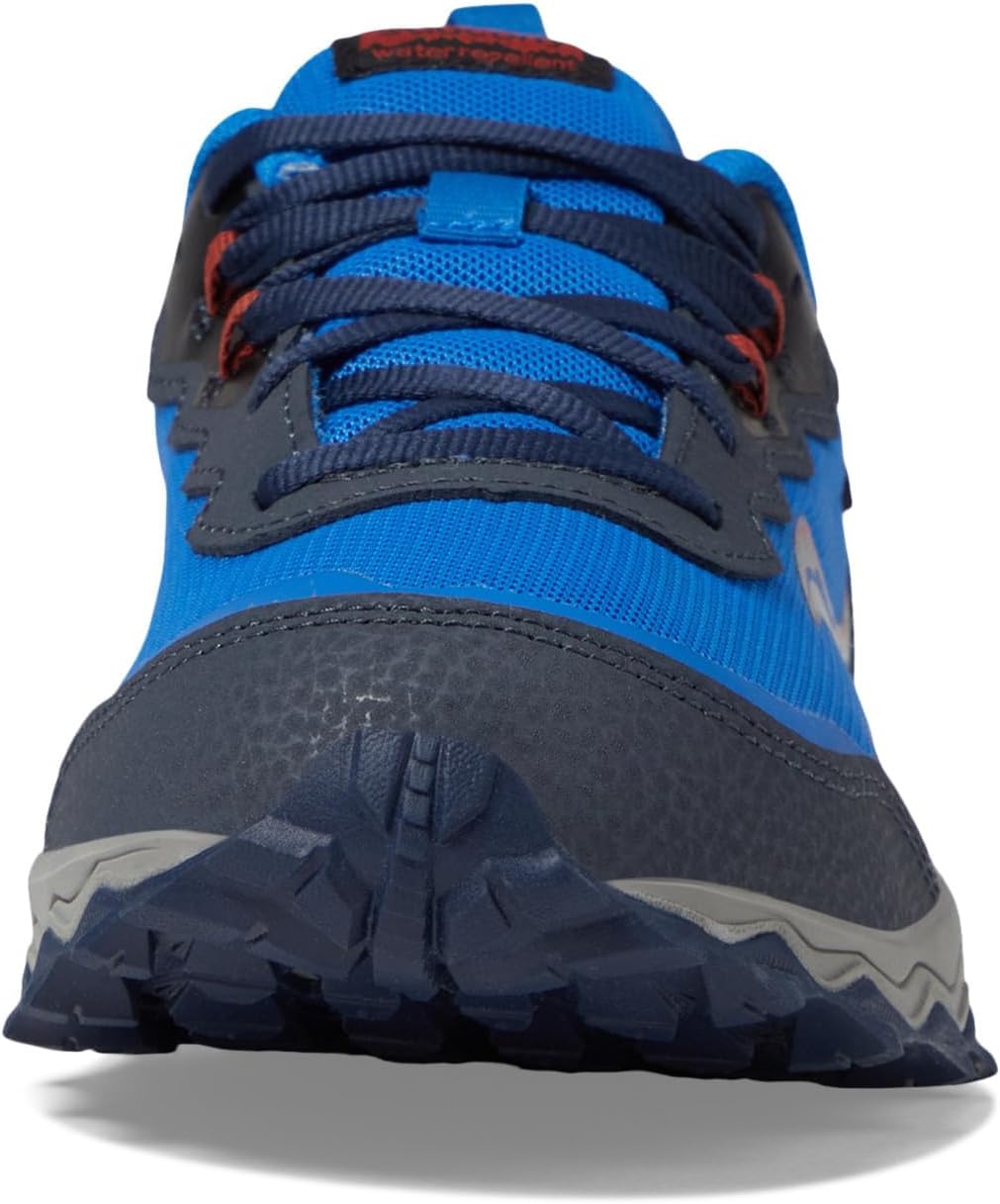 Детские кроссовки Saucony с альтернативной застежкой на липучке, черный/синий — фото 4