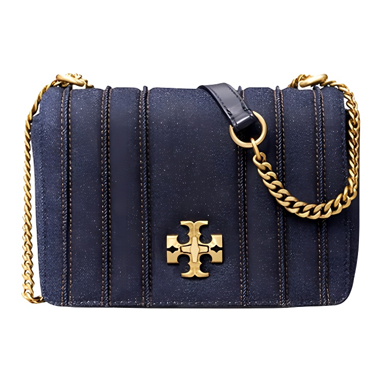 

TORY BURCH Джинсовый рюкзак Сумка через плечо Миниатюрная женская сумка кроссбоди Синяя