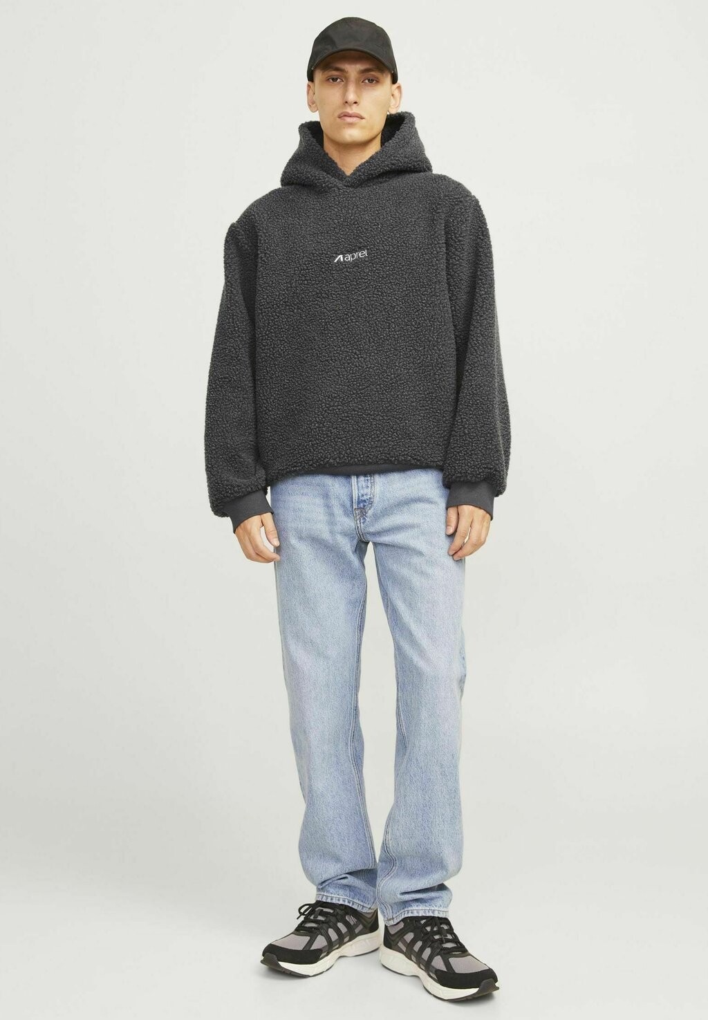 

Толстовка с капюшоном APREL Jack & Jones, темно-серый