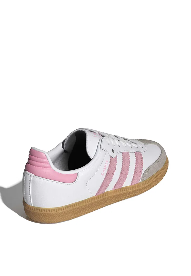 Кроссовки, Samba OG, Adidas, белый/светло-розовый — фото 3