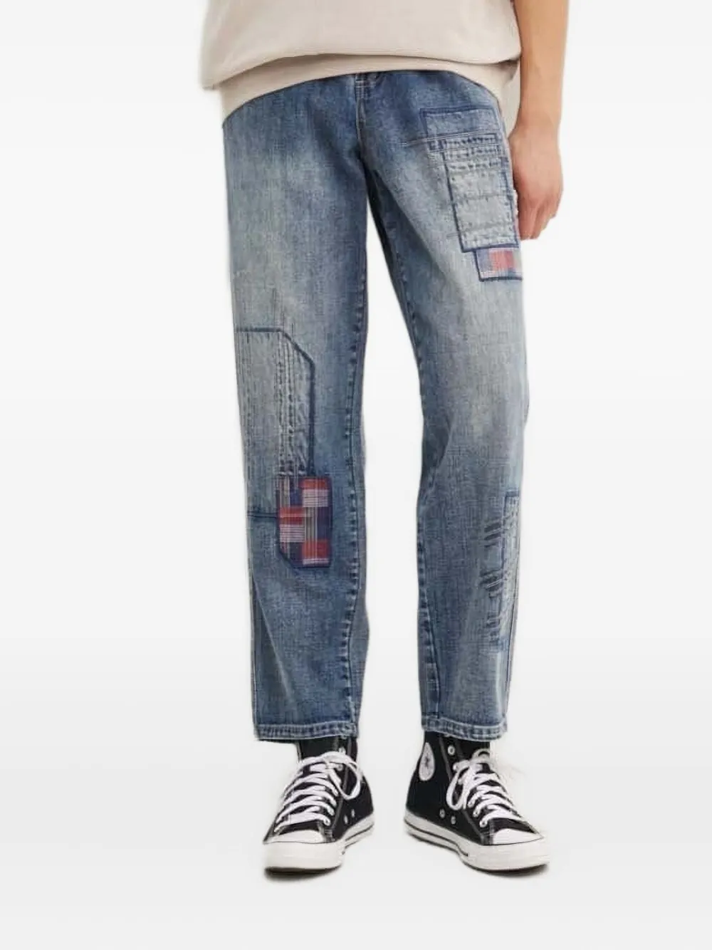 

Джинсы с лоскутными вставками Desigual, синий