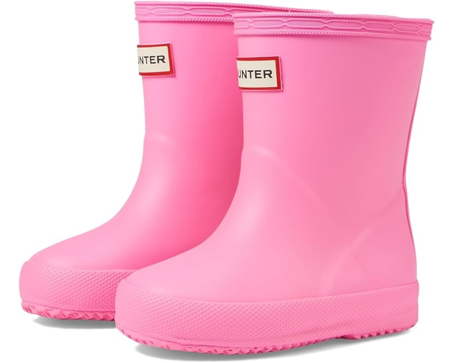 

Ботинки Hunter Kids Original First Classic Boot, цвет Highlighter Pink