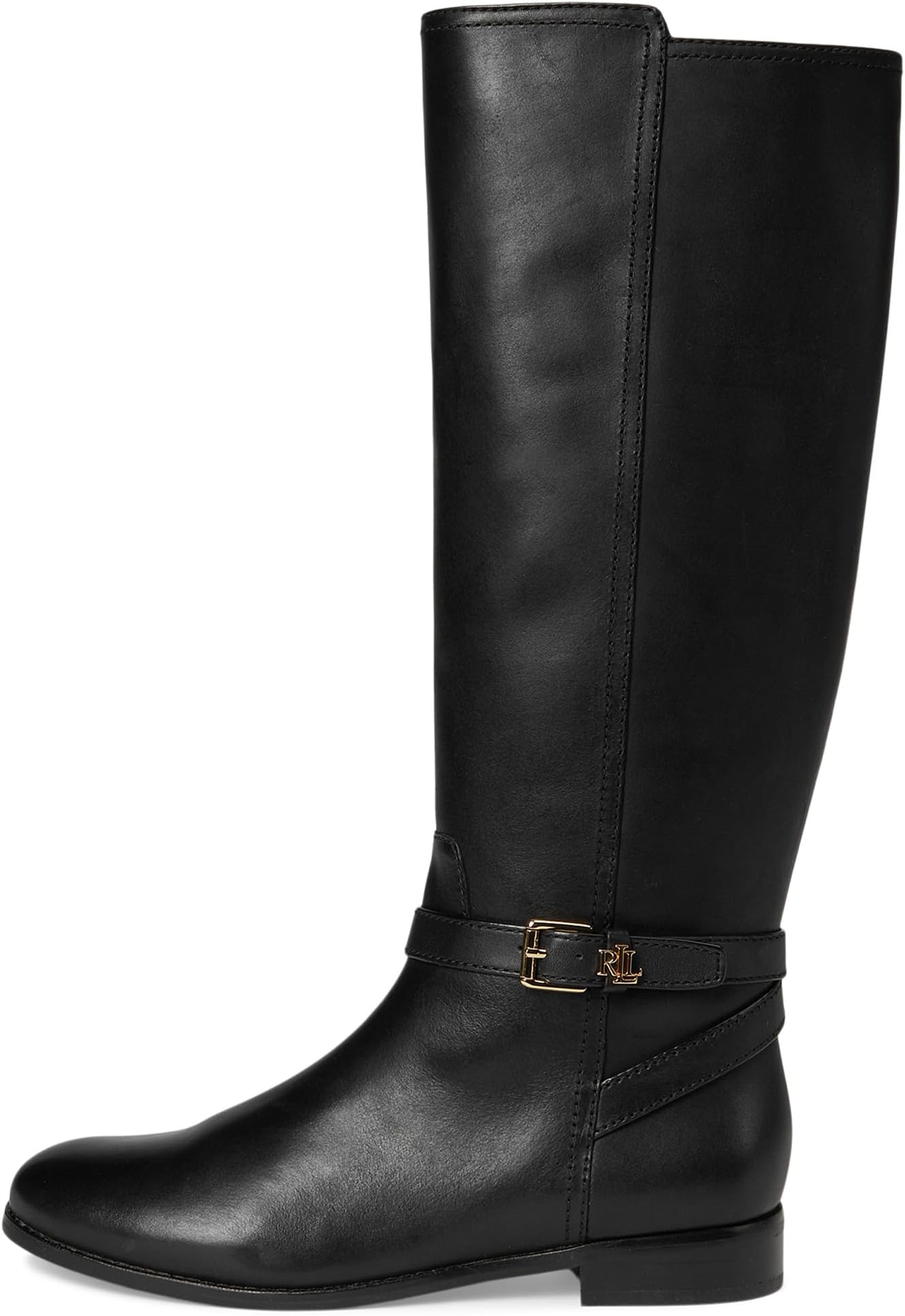 Ботинки Lauren Ralph Lauren Brooke II Burnished Leather Tall Boots, черный — фото 4