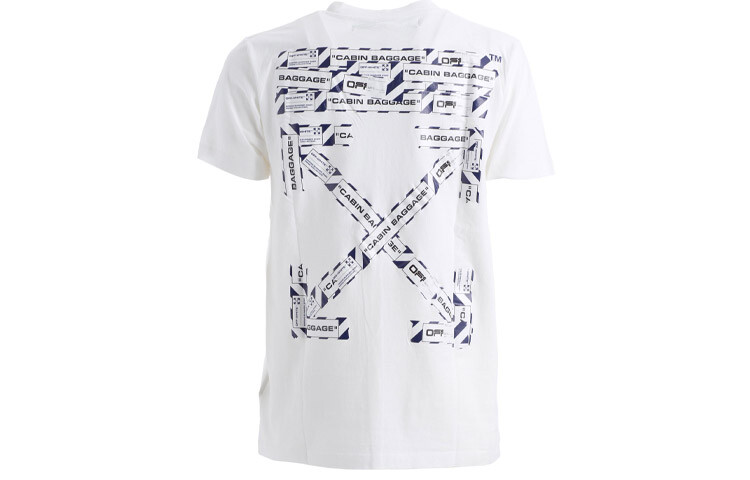 

Футболка с принтом ленты Slim Fit Airport Off-White, белый