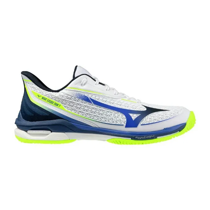 Теннисные кроссовки «Wave Exceed Tour 7 AC» от Mizuno, White X Blue (20) — фото 2