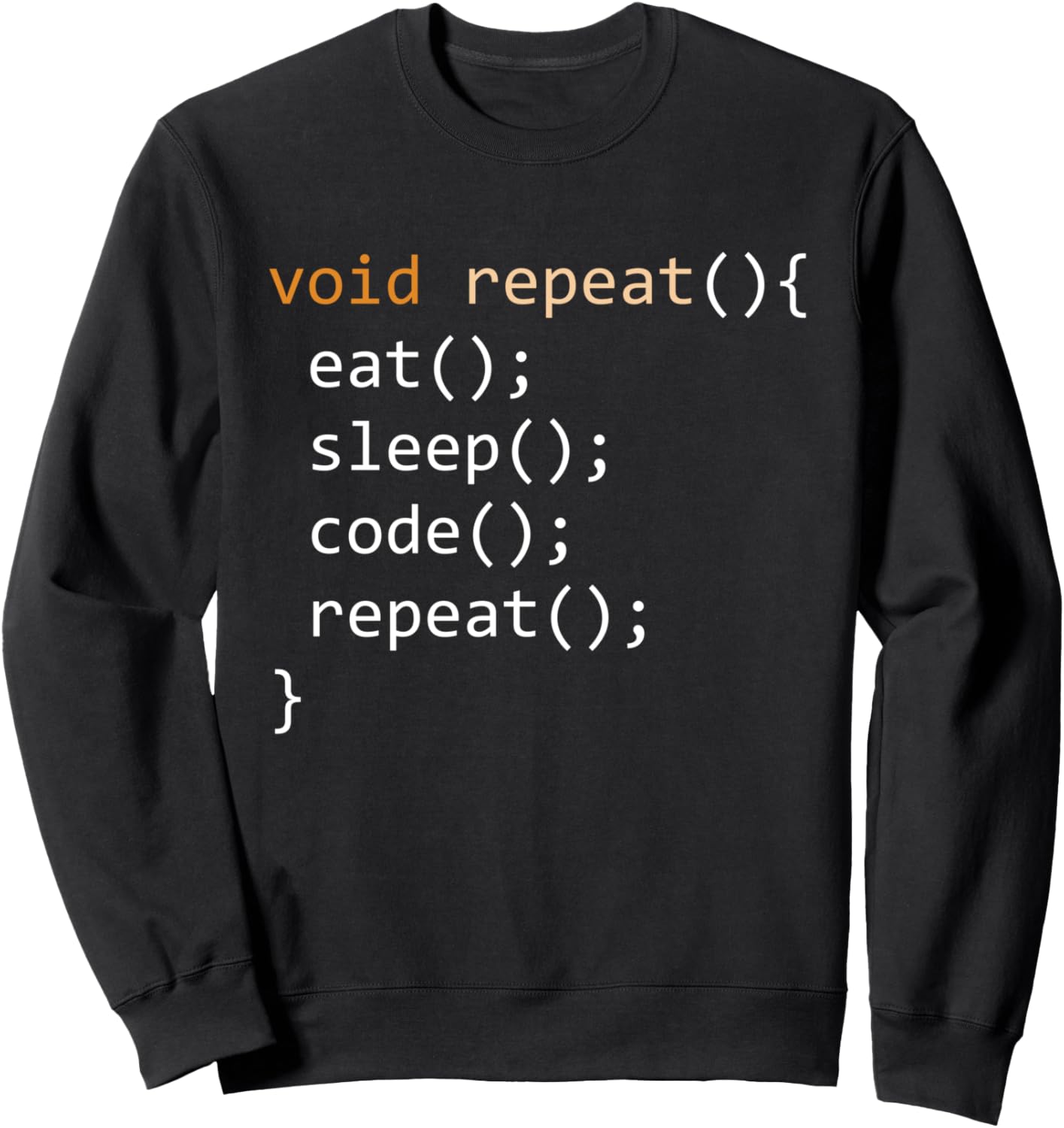 

Забавная толстовка для программистов - Java Recursive Eat Code Sleep Repeat Sweatshirt Funny Computer Programming Geek Coding Apparel, черный