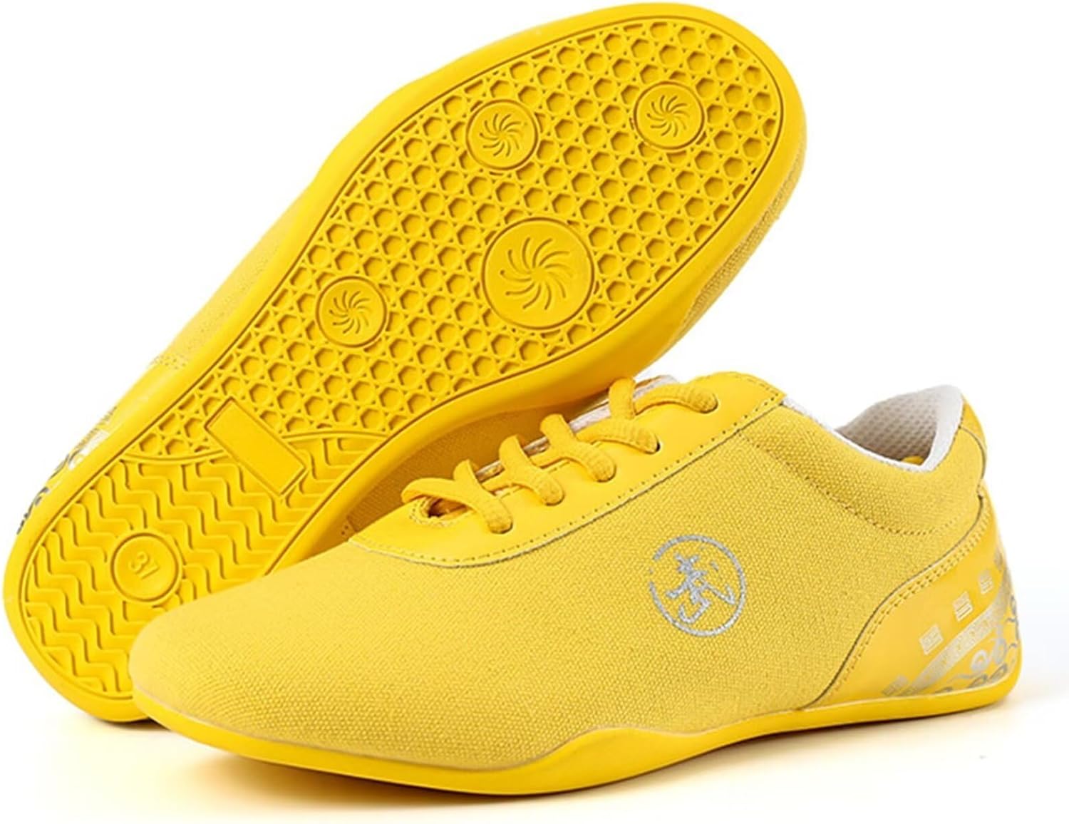 

Кроссовки для боевых искусств из парусины, нескользящие для кунг-фу Ukuboxbag, желтый