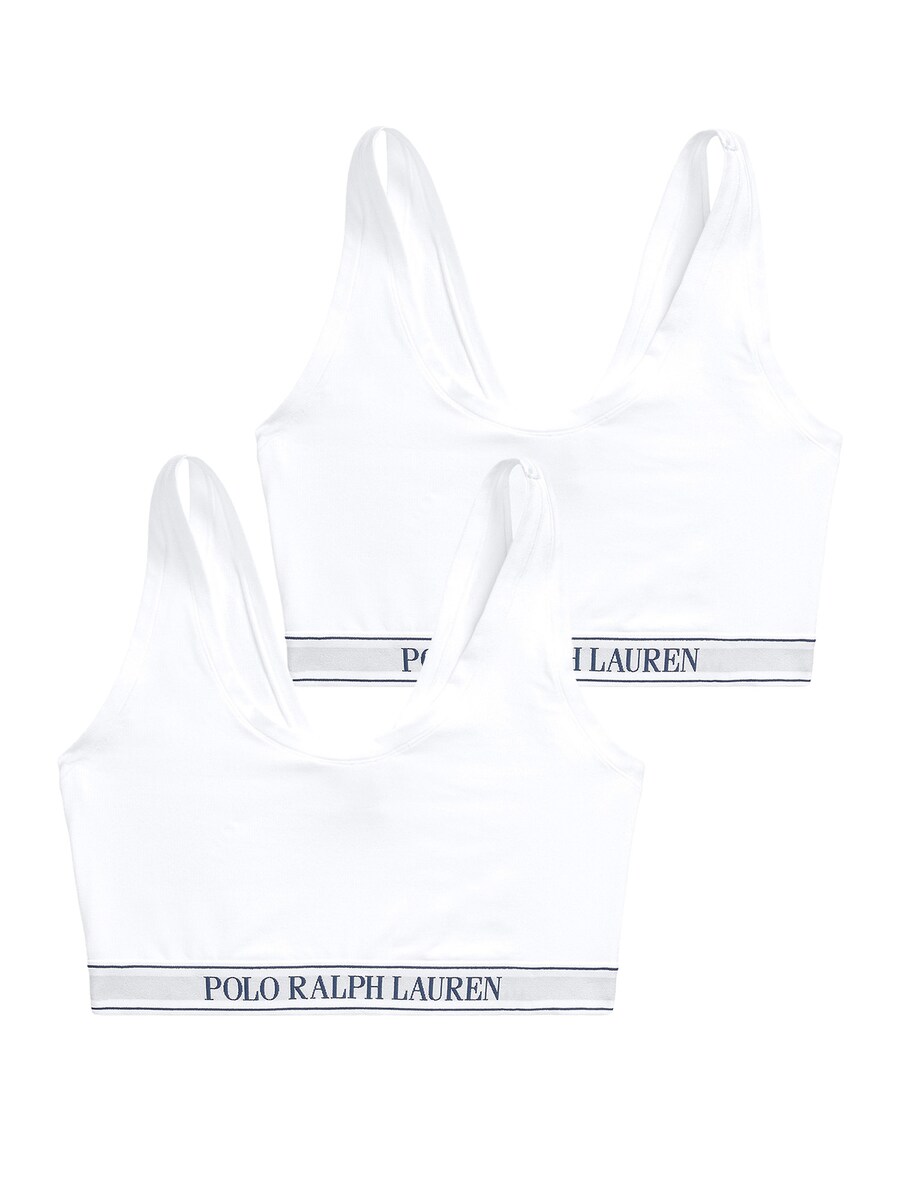 

Бюстгальтер-бралетт Polo Ralph Lauren Essentials, белый